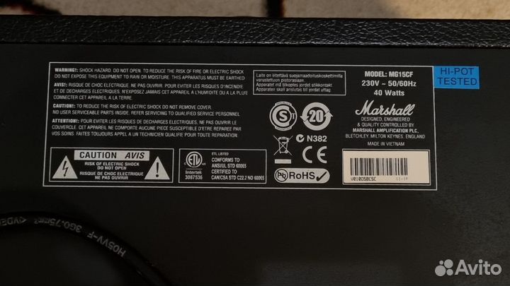 Гитарный комбоусилитель Marshall mg15g