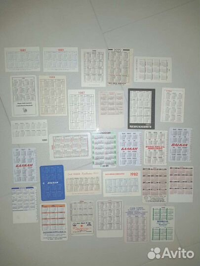 Коллекция иностранных календариков. Дети. 96 штук