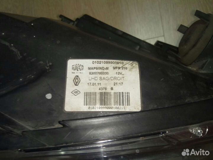 Фара передняя правая symbol II 8200700030