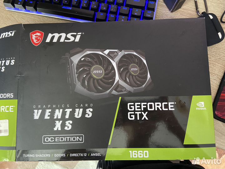 Видеокарта msi gtx 1660 OC