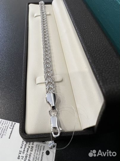 Серебряный браслет новый