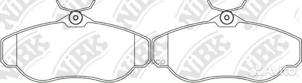 Колодки тормозные дисковые перед PN0295 NiBK