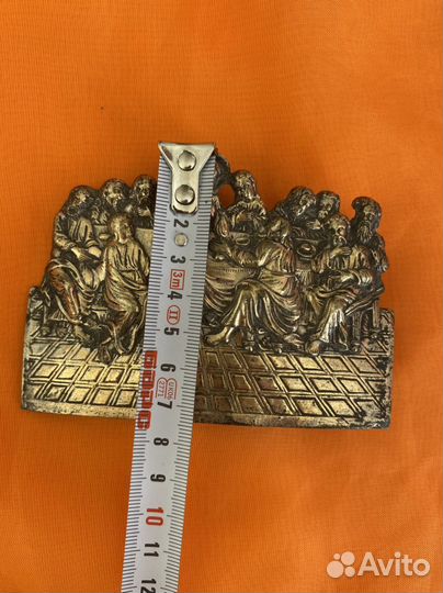 Старинная накладка 19 века Тайное вечере