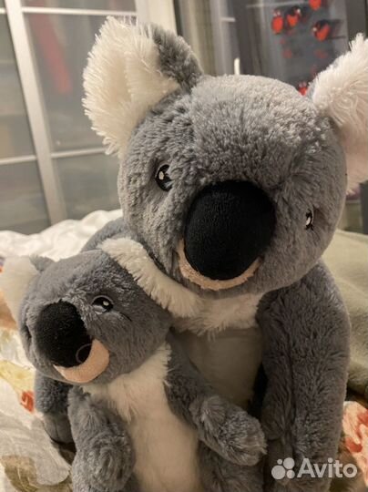 Мягкая Коала IKEA с детенышем в паре