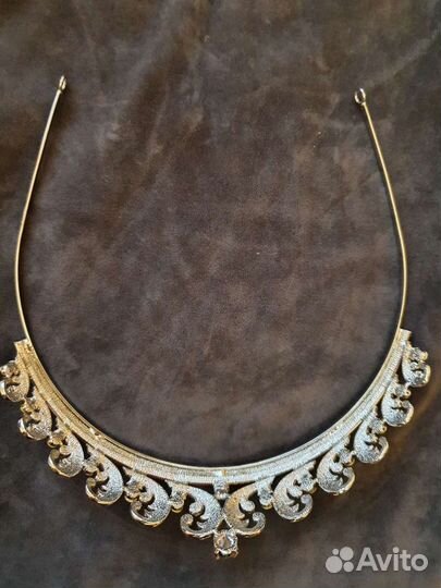 Свадебная диадема и серьги