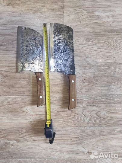 Кованый нож топорик, полностью ручная работа