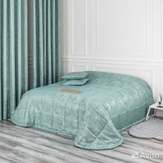 Покрывало Зарина бирюза новое плед на кровать