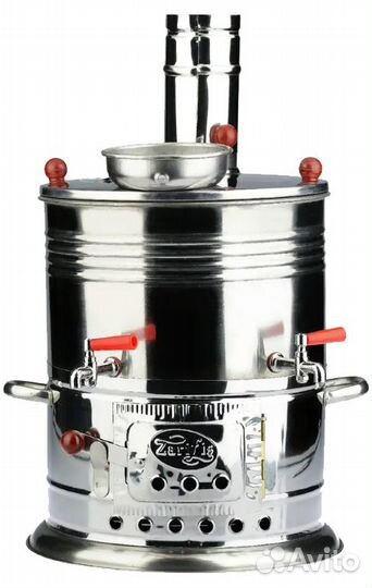 Самовар на дровах нержавейка 8 л, Турция