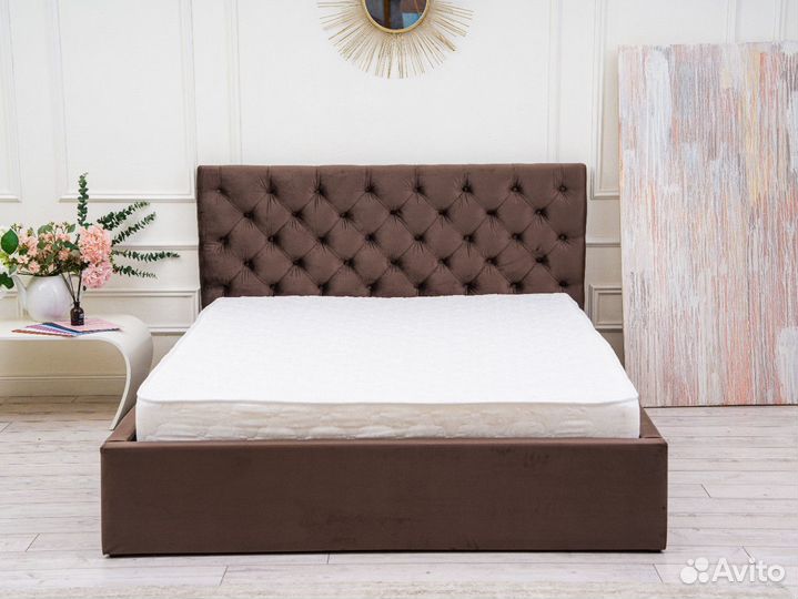 Kровать двуспальная, с матрасом, цена за полный комплект