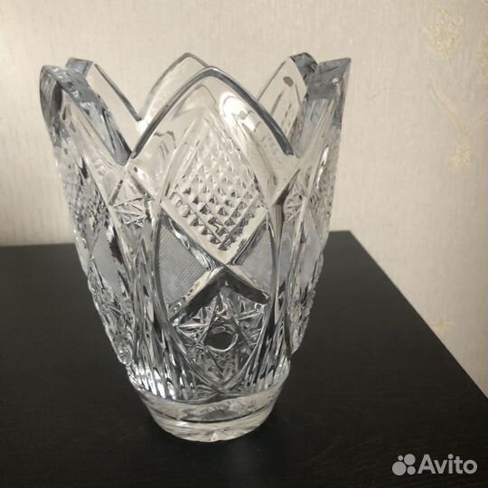 Ваза для цветов хрустальная СССР