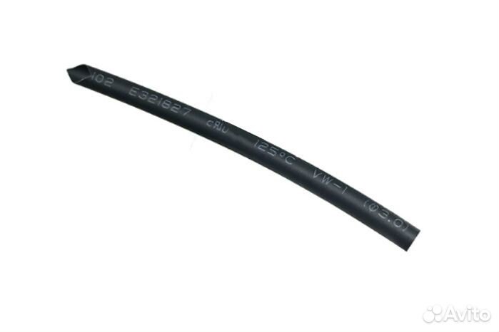 Трубка изоляционная D3мм чёрная