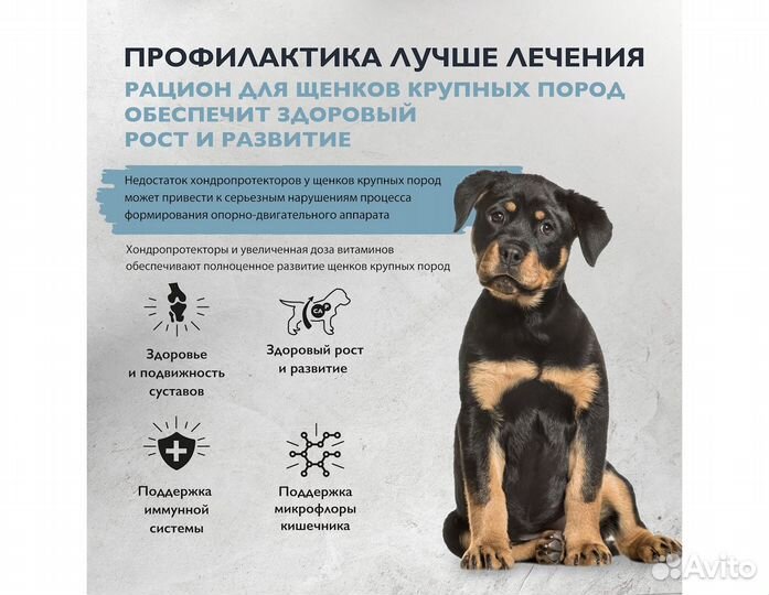 Корм Brit Care для щенков крупных пород, 1,5кг