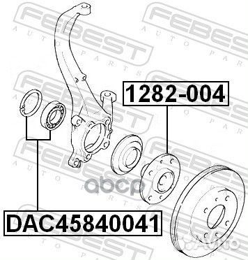 DAC45840041 подшипник ступицы передней Hyundai