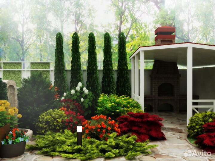 Ландшафтный дизайн/план участка