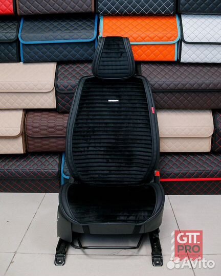 Накидки на передние кресла автомобилей велюр