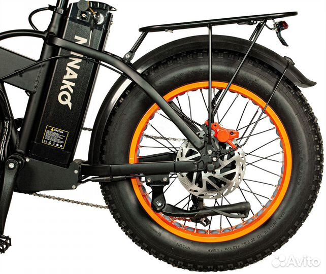 Электровелосипед Minako F10 dual, оранжевый