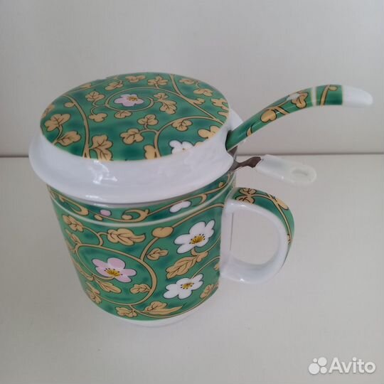 Кружка заварочная с метал ситом Auratic, новая