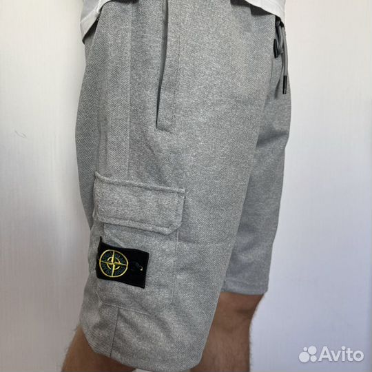 Шорты мужские Stone Island Серые