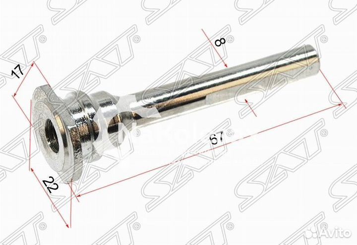 Направляющая суппорта FR nissan almera N15/bluebir