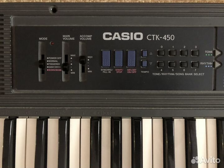 Синтезатор casio ctk-450 + блок питания