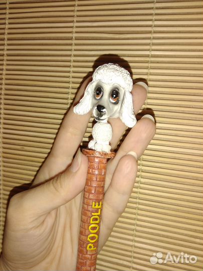 Шариковая ручка собака Пудель