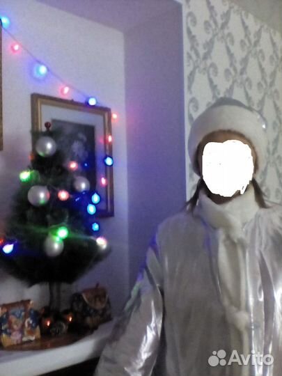 Взрослый костюм Снегурочки