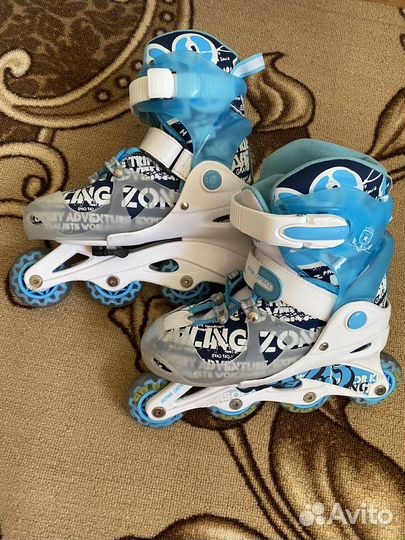 Роликовые коньки детские раздвижные с защитой