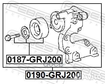 Ролик натяжной 0187GRJ200 Febest