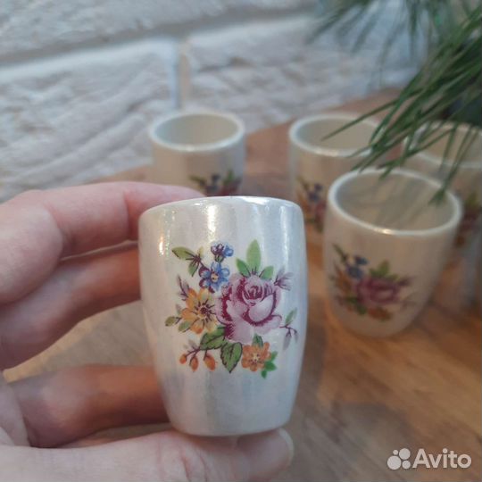 Стопка/рюмка фарфоровые СССР 6 шт