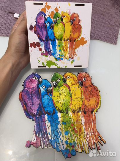 Деревянные пазлы для детей и взрослых