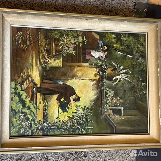 Картина маслом на холсте. Карл Шпицвег