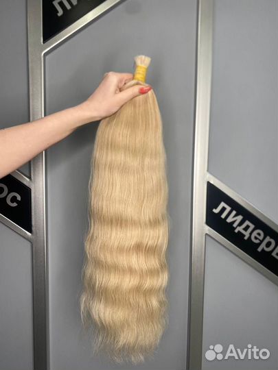 Волосы для наращивания 60 см блонд