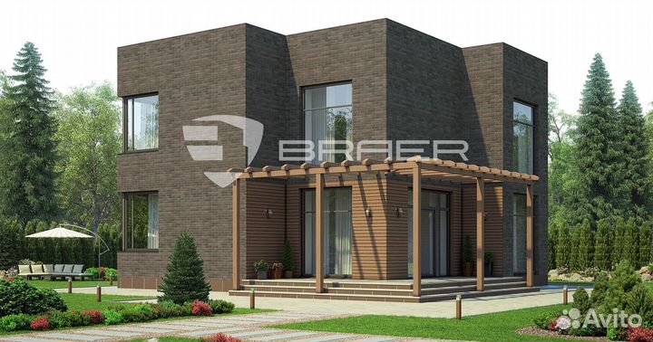 Кирпич лицевой braer Мокко