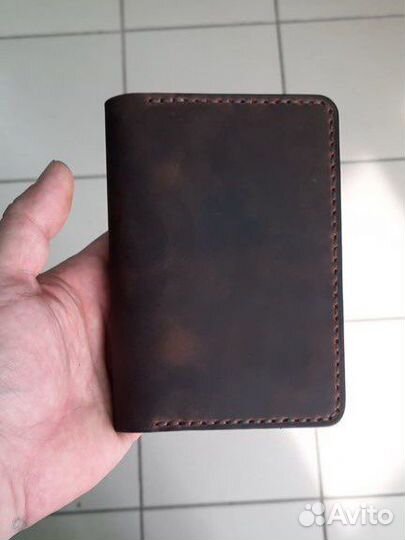 Обложка для документов + картхолдер из кожи