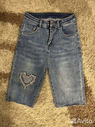 Велосипедки джинсовые