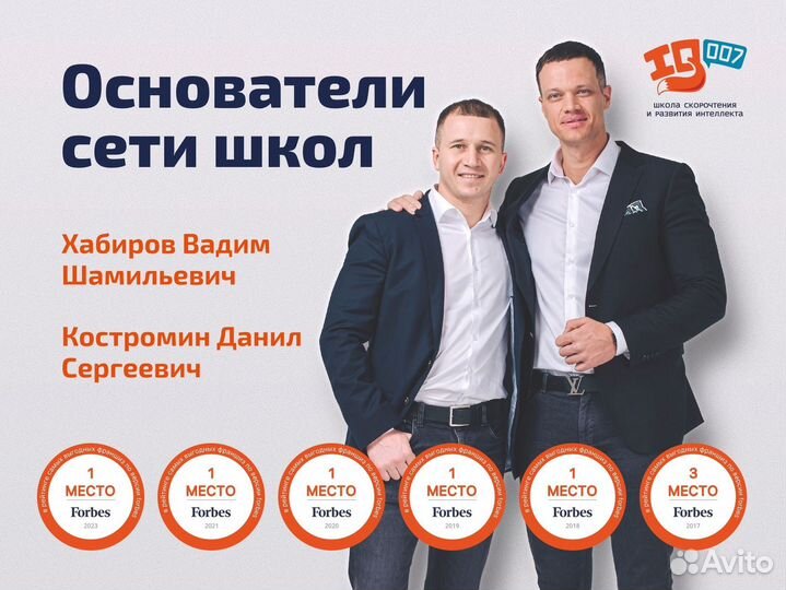 Франшиза детской школы скорочтения IQ007