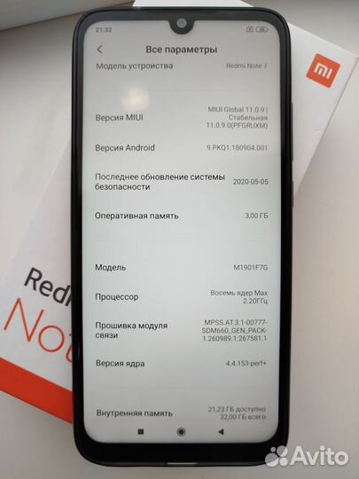 Xiaomi Redmi Note 7, 3/32 ГБ