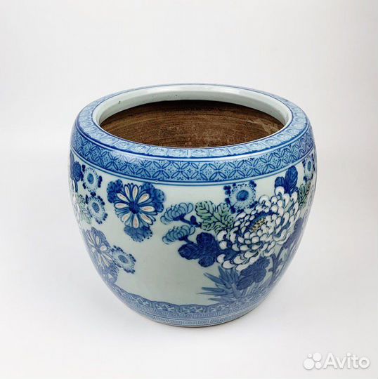 Японское антикварное кашпо аквариум