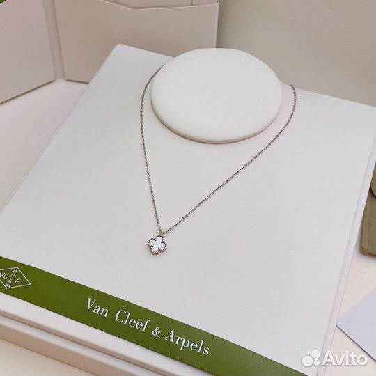 Van cleef цепочка из белого золота 750 пробы