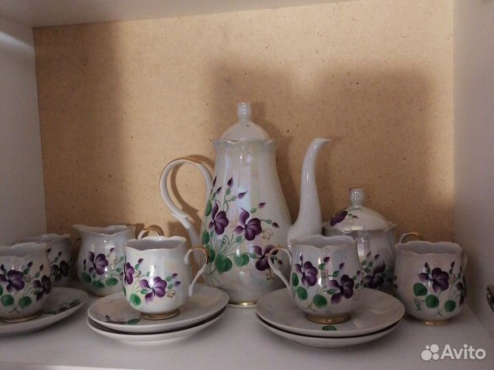 Сервиз кофейный перламутровый 1975 гв