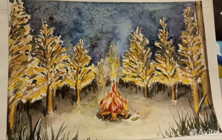 Картины акварелью на заказ