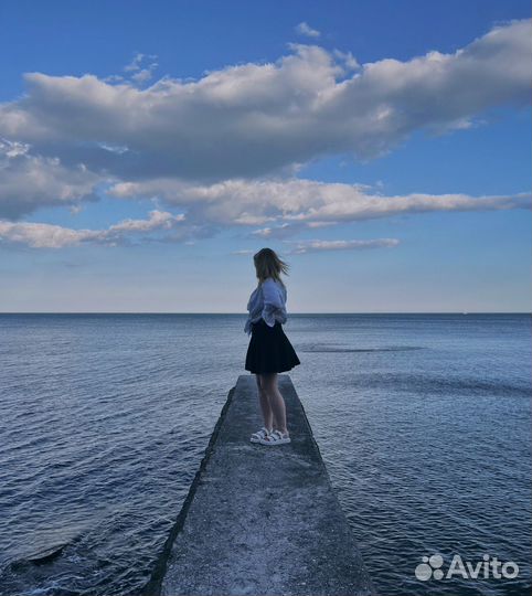 Мини-юбка в складку