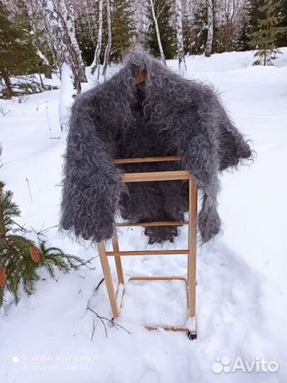 Пуховый полушалок