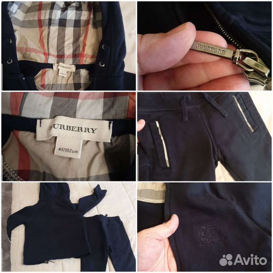 Костюм, ветровка 104, 4 года, Burberry, оригинал