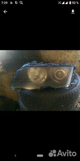 Фара левая ксеноновая BMW e46 дорестаил