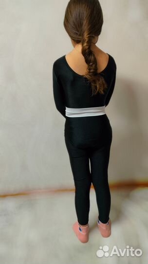 Купальник и лосины для танцев для девочки