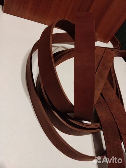 Ременная заготовка шириной 35 мм. из кожи крс