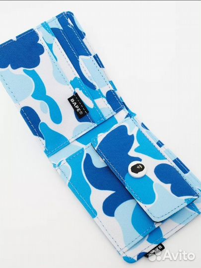 Кошелек Bape синий оригинальный