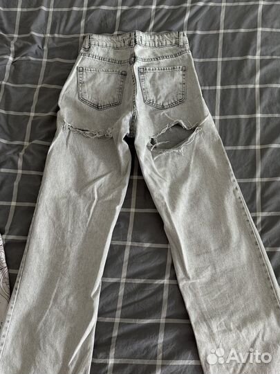 Джинсы серые 42