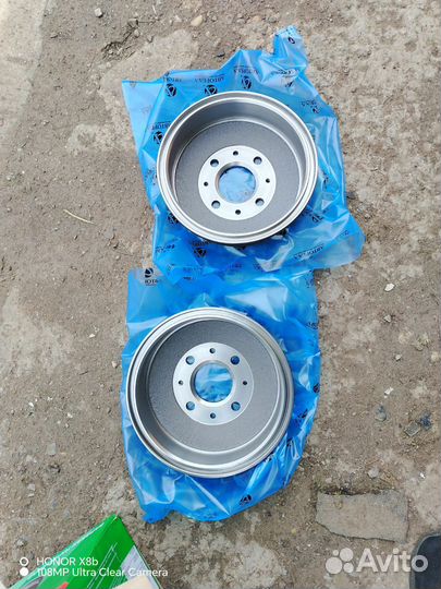 Задние барабаны чугун ваз 2108-2115 калина гранта